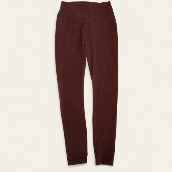 Simply Vera Vera Wang Pants - Simply Vera Vera Wang Leggings Burgundy High Waist Athleisure Womens